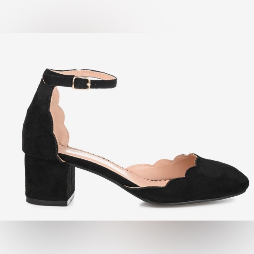 NEW Journee Collection Women’s Edna Suede Pump Size 5.5W - Picture 3 of 11